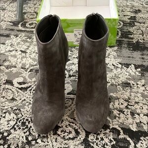 Sam Edelman Gray Suede Ankle Boots